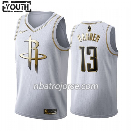 Barn Houston Rockets Tröja James Harden 13 2019-20 Nike Vit Golden Edition Swingman Barn Houston Rockets Tröja James Harden 13 2019-20 Nike Vit Golden Edition Swingman